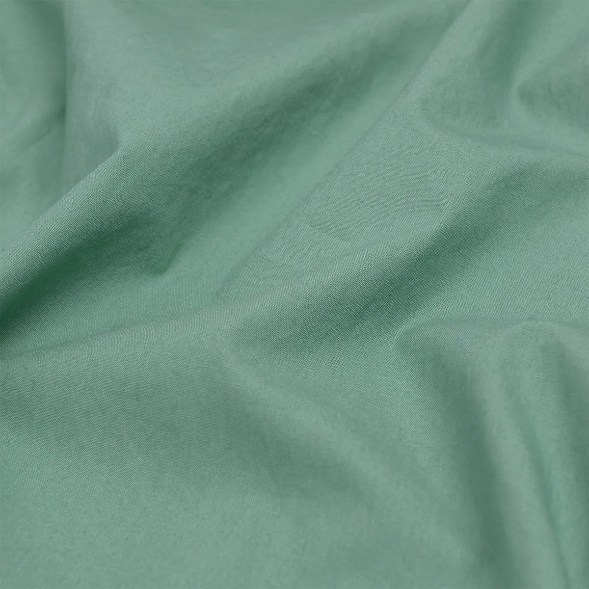 Faded Jade Washed Cotton Percale Pillowcases (Pair)