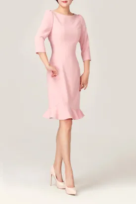 Fiona Twill Modern Fishtail Dress