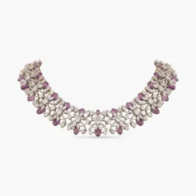 Floral Symphony CZ Necklace