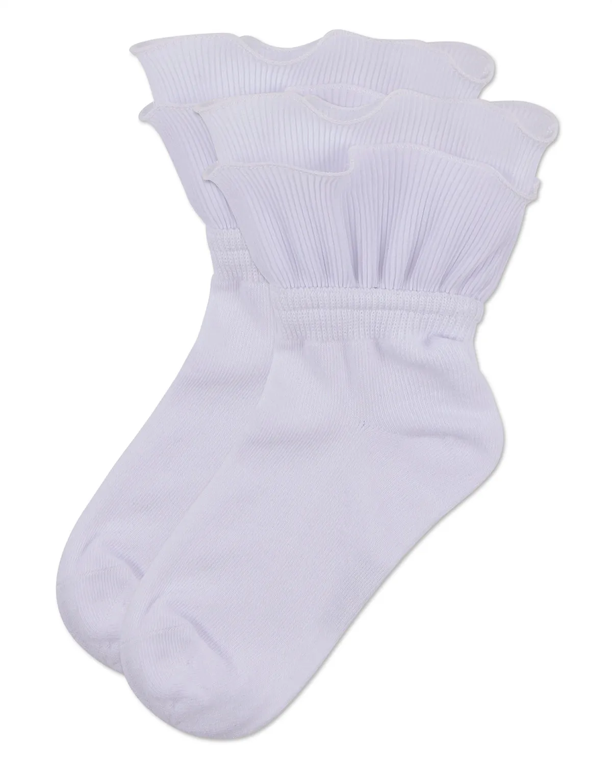 Girls' Dual Layer Ruffle Anklet Socks