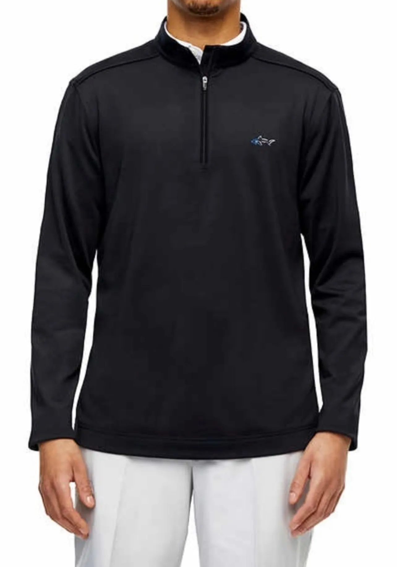 Greg Norman Men's Micro Fleece Lined Quarter Zip Pullover Top, Medium