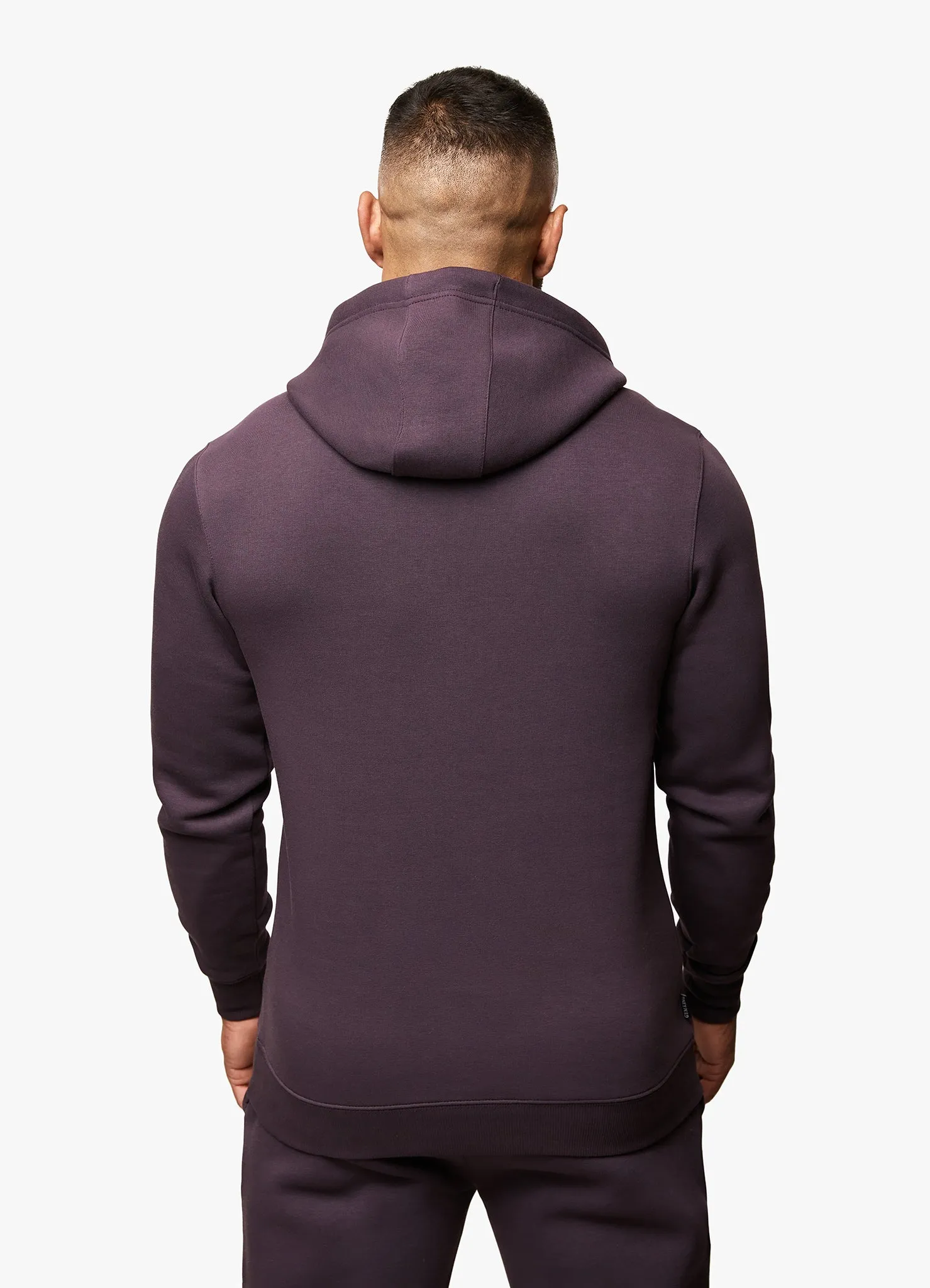 Gym King Fundamental Fleece Hood - Plum