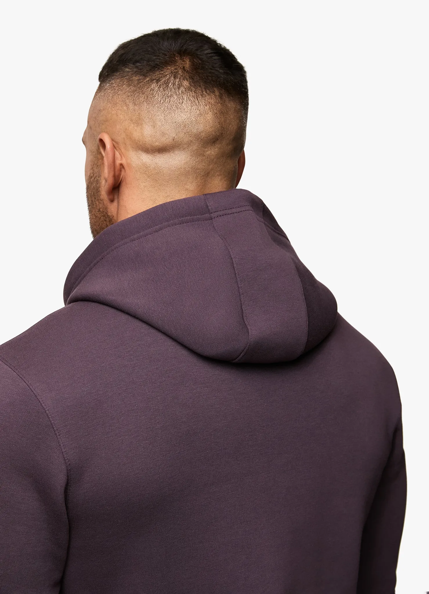 Gym King Fundamental Fleece Hood - Plum