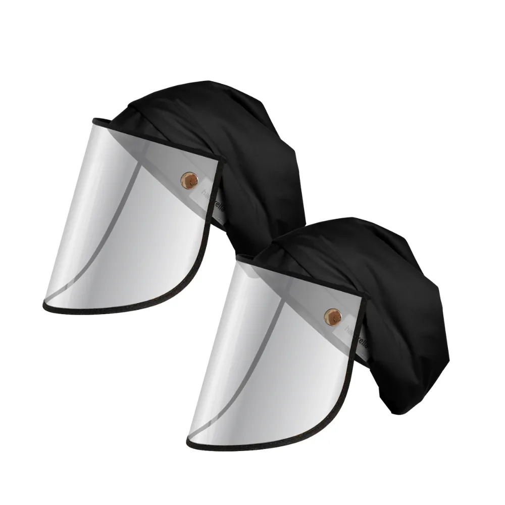 Hairbrella Pro Rain Hat   Face Shield - Bundle (2)