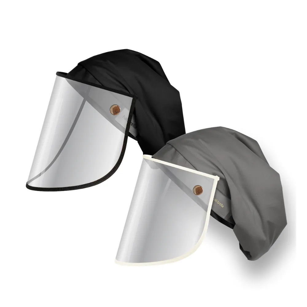 Hairbrella Pro Rain Hat   Face Shield - Bundle (2)