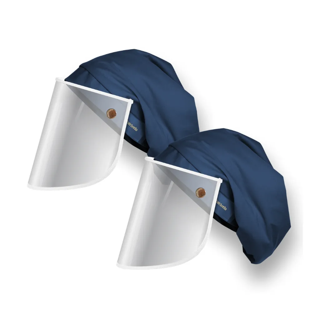 Hairbrella Pro Rain Hat   Face Shield - Bundle (2)