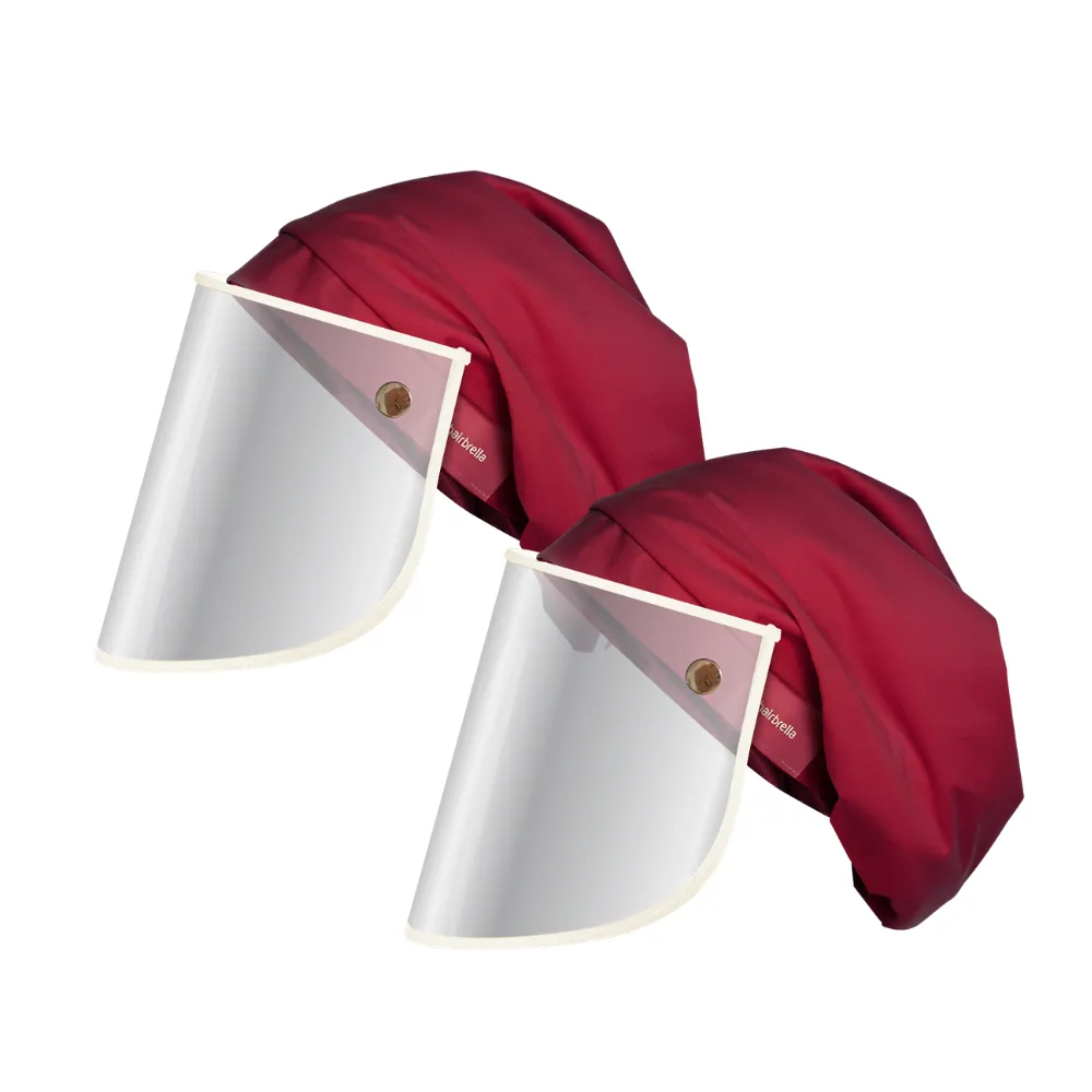 Hairbrella Pro Rain Hat   Face Shield - Bundle (2)