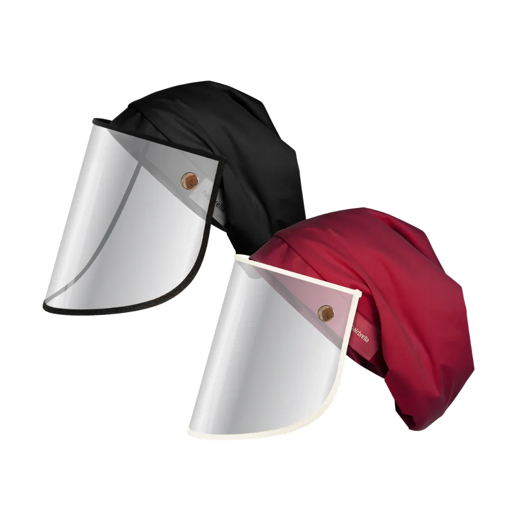 Hairbrella Pro Rain Hat   Face Shield - Bundle (2)