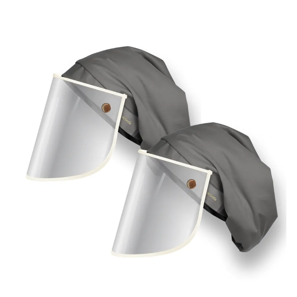 Hairbrella Pro Rain Hat   Face Shield - Bundle (2)