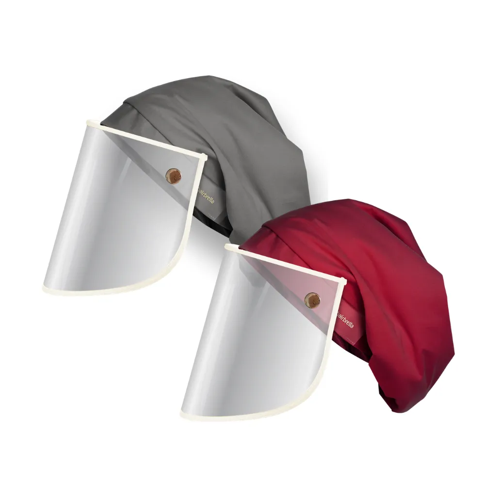 Hairbrella Pro Rain Hat   Face Shield - Bundle (2)