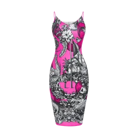 HERITAGE BREAST CANCER AWARENESS BODYCON-PINK & BLACK