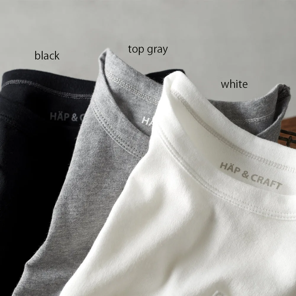 HÄP & CRAFT | Kidswear | Smile Cotton Smooth T-shirt - White / Top Gray / Black