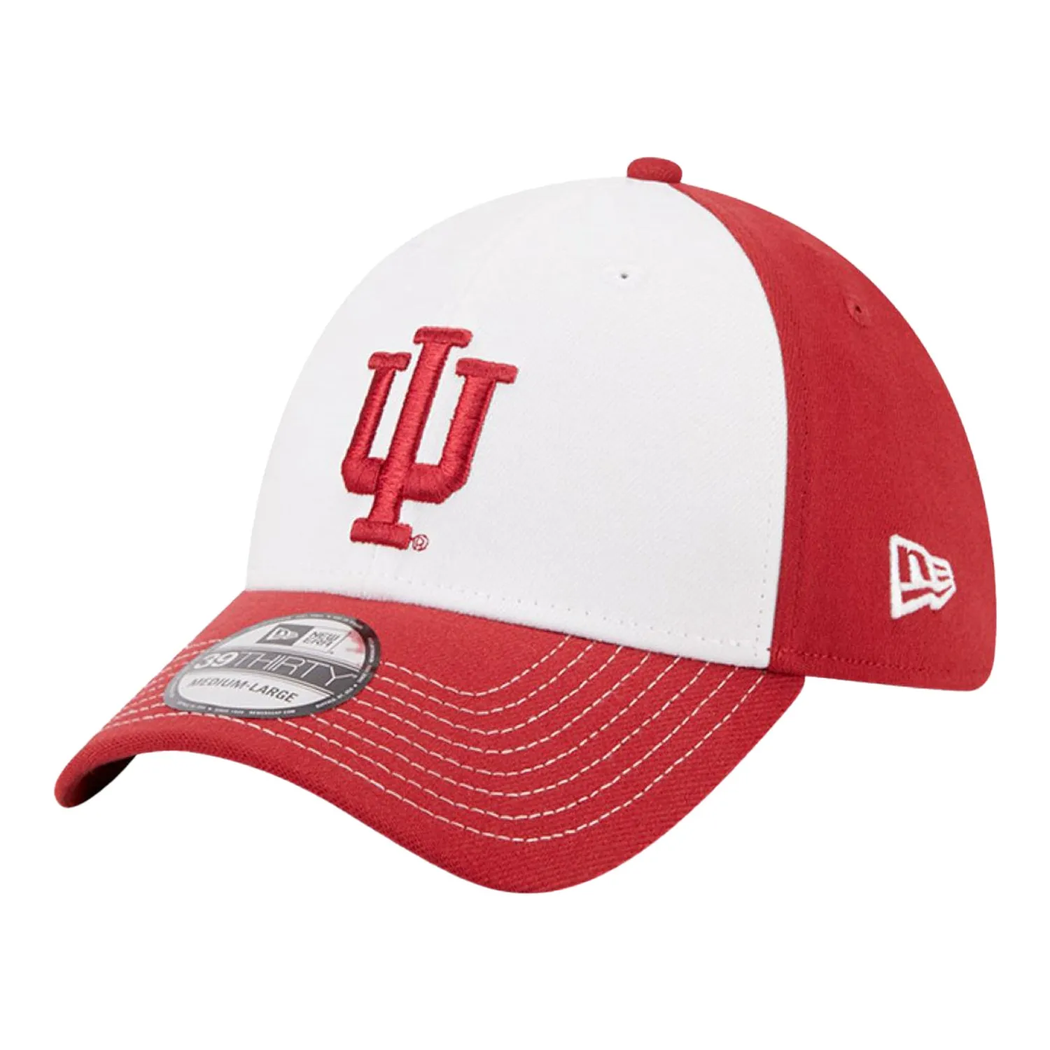 Indiana Hoosiers Two Tone Primary Logo White Flex Hat