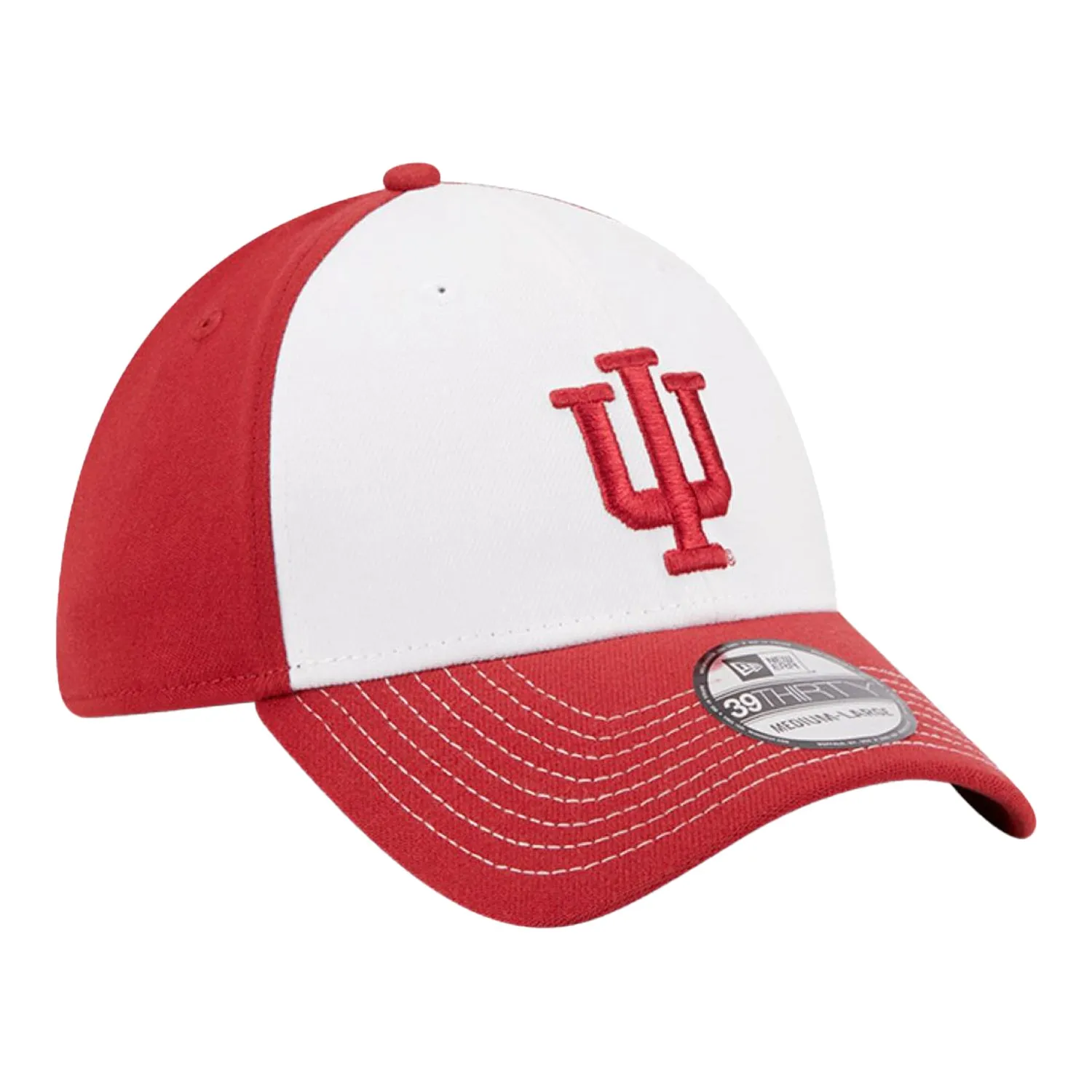 Indiana Hoosiers Two Tone Primary Logo White Flex Hat