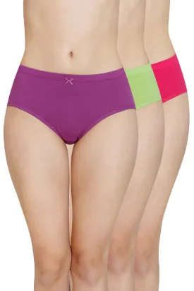 Inner Elastic Waistband Hipster Panty (Pack of 3)