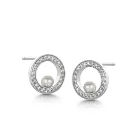 Isla Earrings - Rhodium