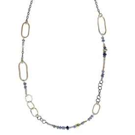 J & I Tanzanite Sapphire Links Necklace