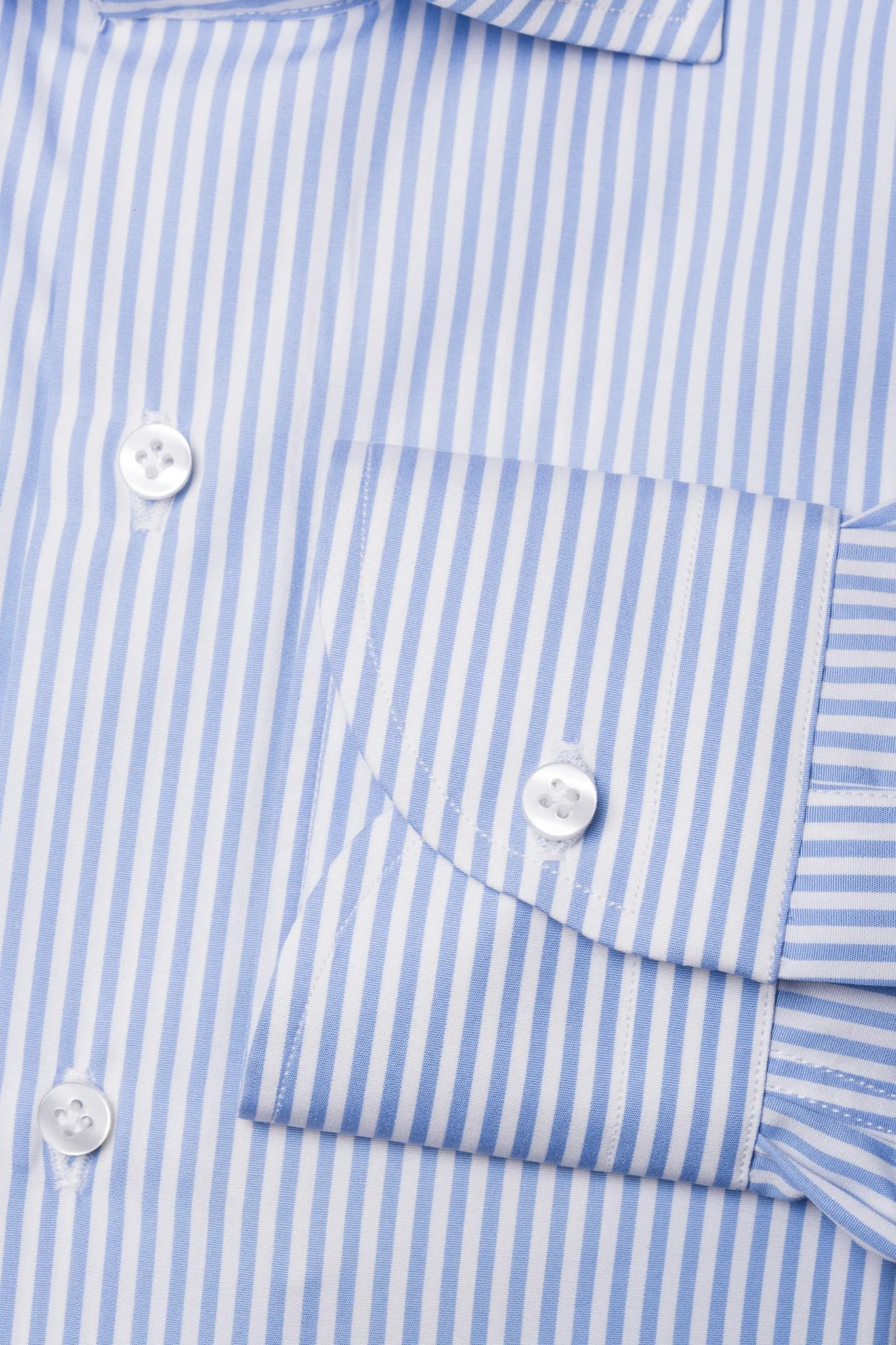 Light Blue Striped Shirt - Made in Italy