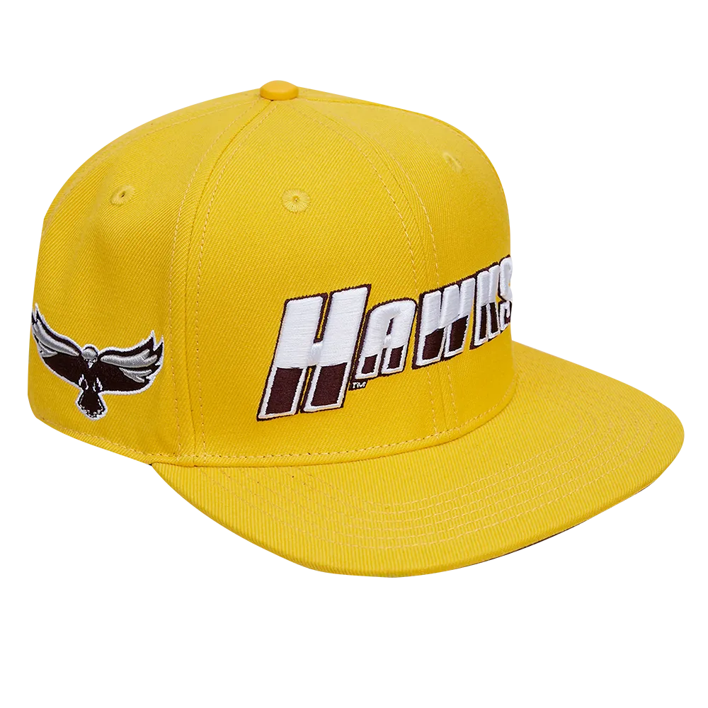 MARYLAND EASTERN SHORE CLASSIC UNISEX STACKED LOGO WOOL SNAPBACK HA (YELLOW)