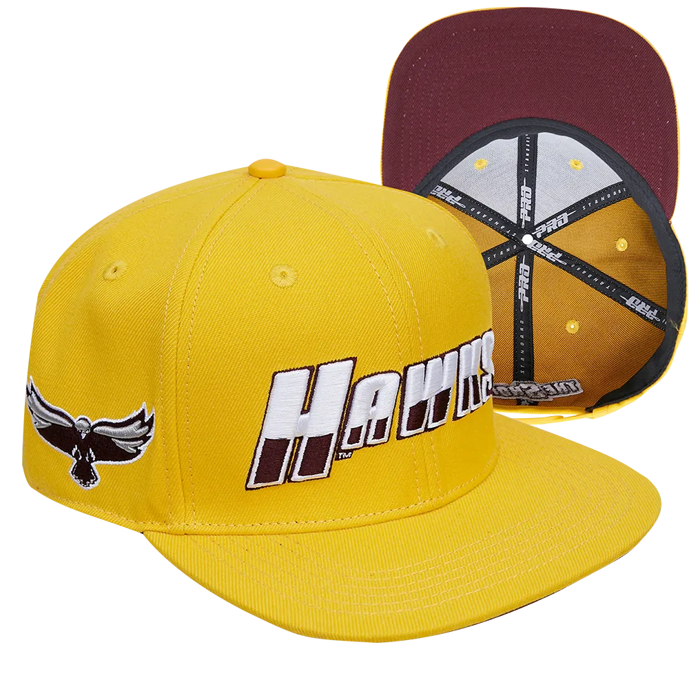 MARYLAND EASTERN SHORE CLASSIC UNISEX STACKED LOGO WOOL SNAPBACK HA (YELLOW)