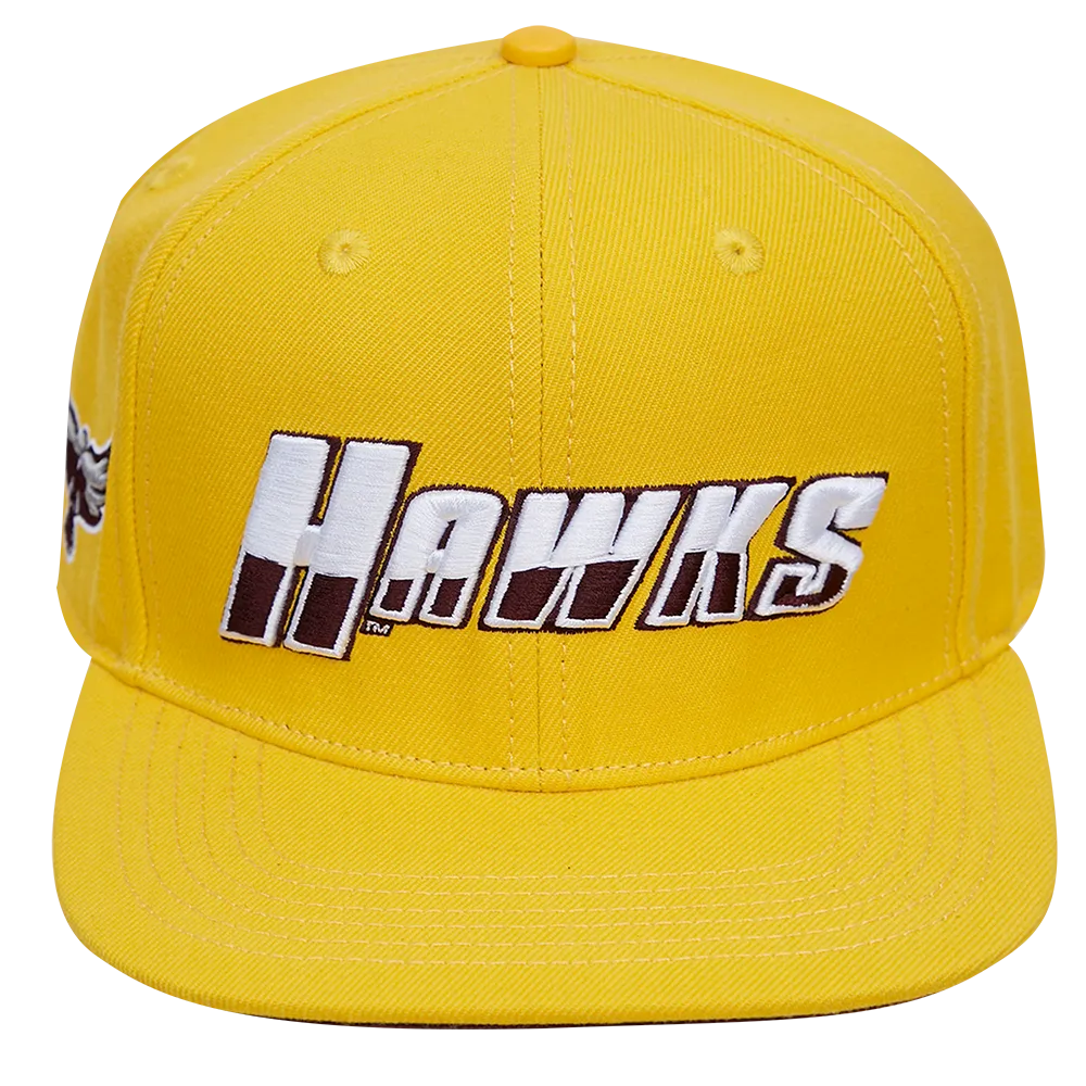 MARYLAND EASTERN SHORE CLASSIC UNISEX STACKED LOGO WOOL SNAPBACK HA (YELLOW)