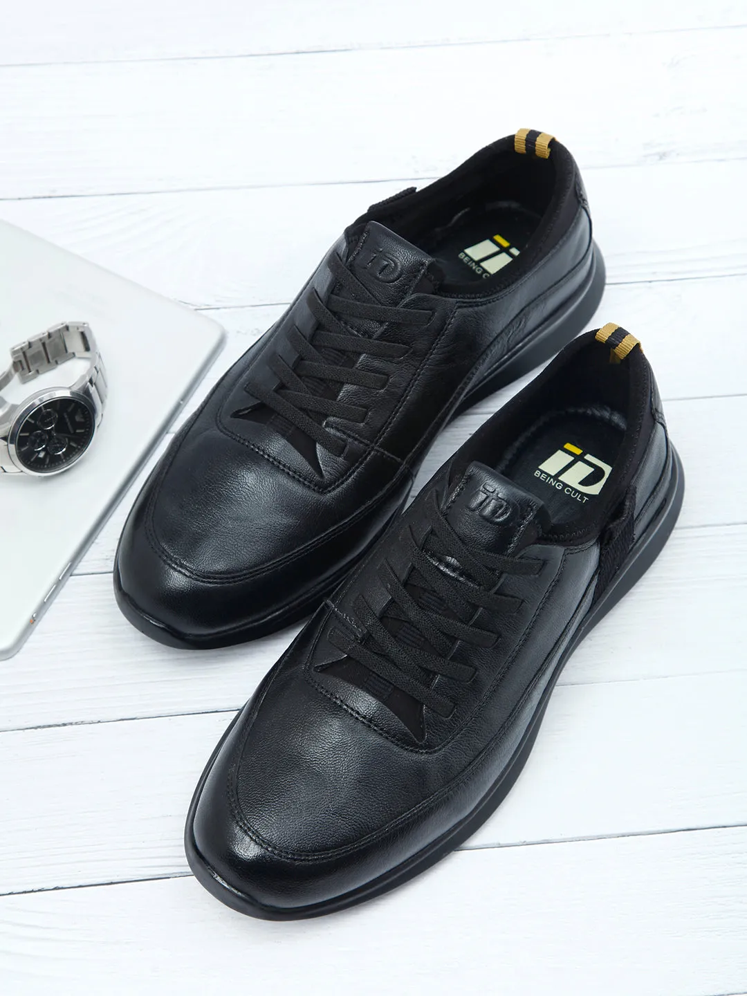 Men's Black Smart Casual Lace Up (ID3058)