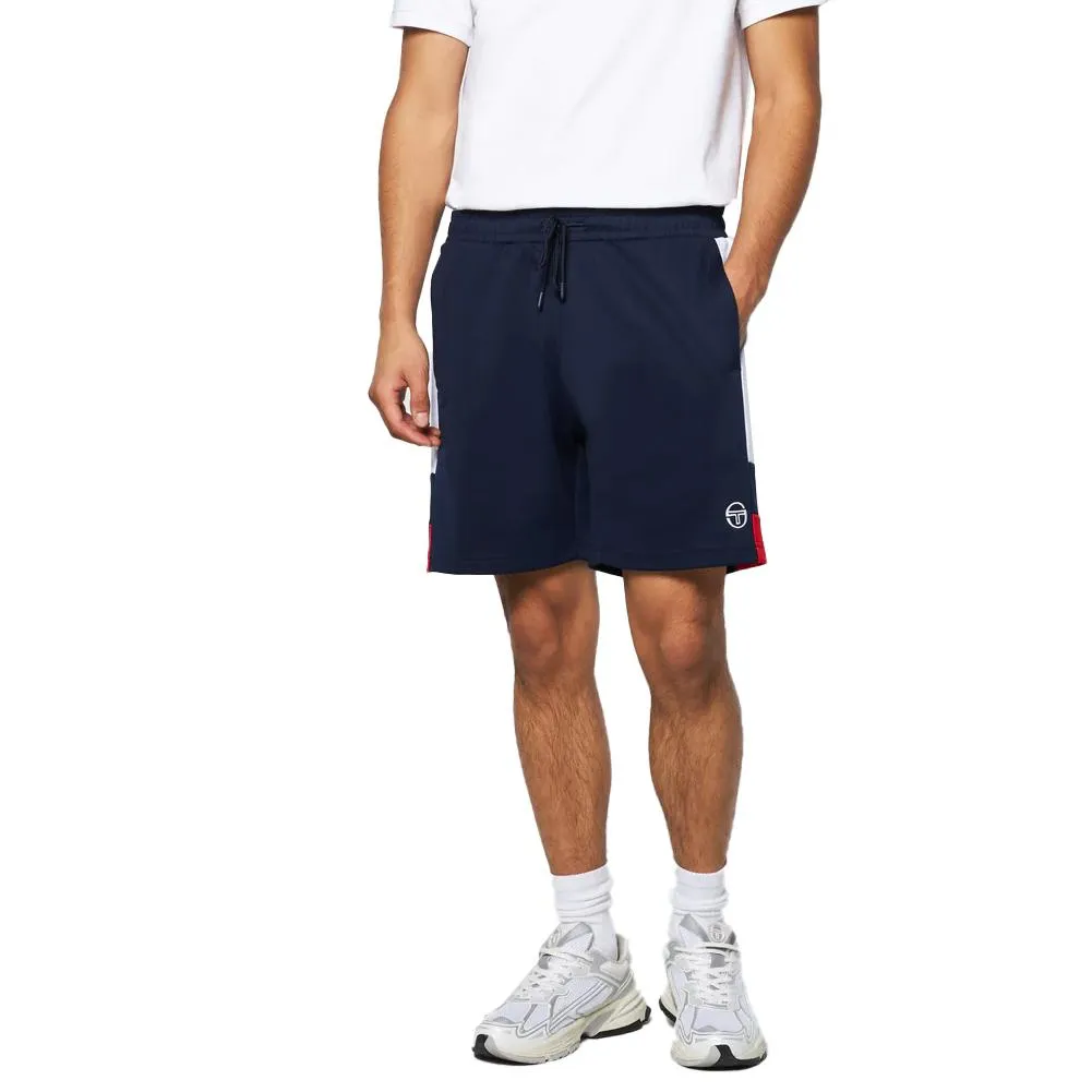 Men's Cole Tennis Short Maritime Blue and White