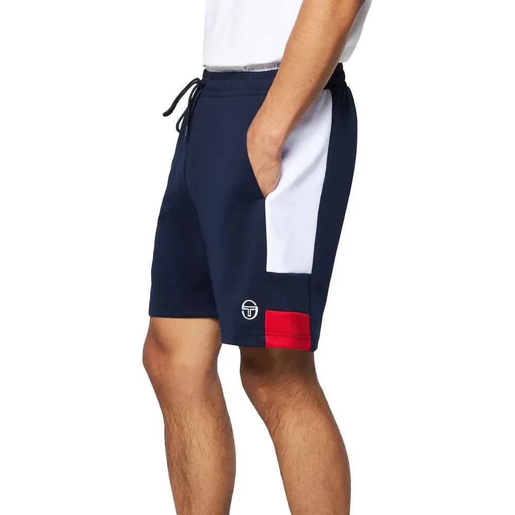 Men's Cole Tennis Short Maritime Blue and White