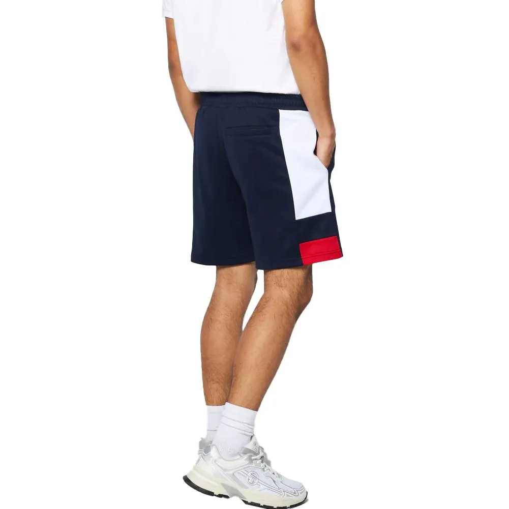 Men's Cole Tennis Short Maritime Blue and White