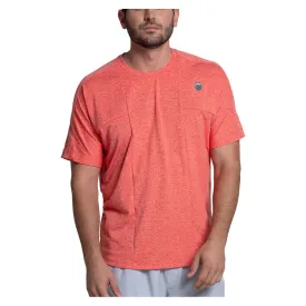 Men's Heather Short Sleeve Tennis Top Spicy