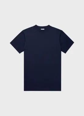 Men's Mock Neck T-shirt in Navy