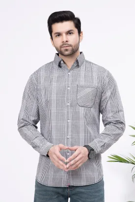 Men’s "Qin" Finest Fabric Casual Check Shirt