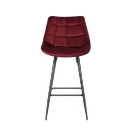 Mia Fabric Bar Stool Burgundy