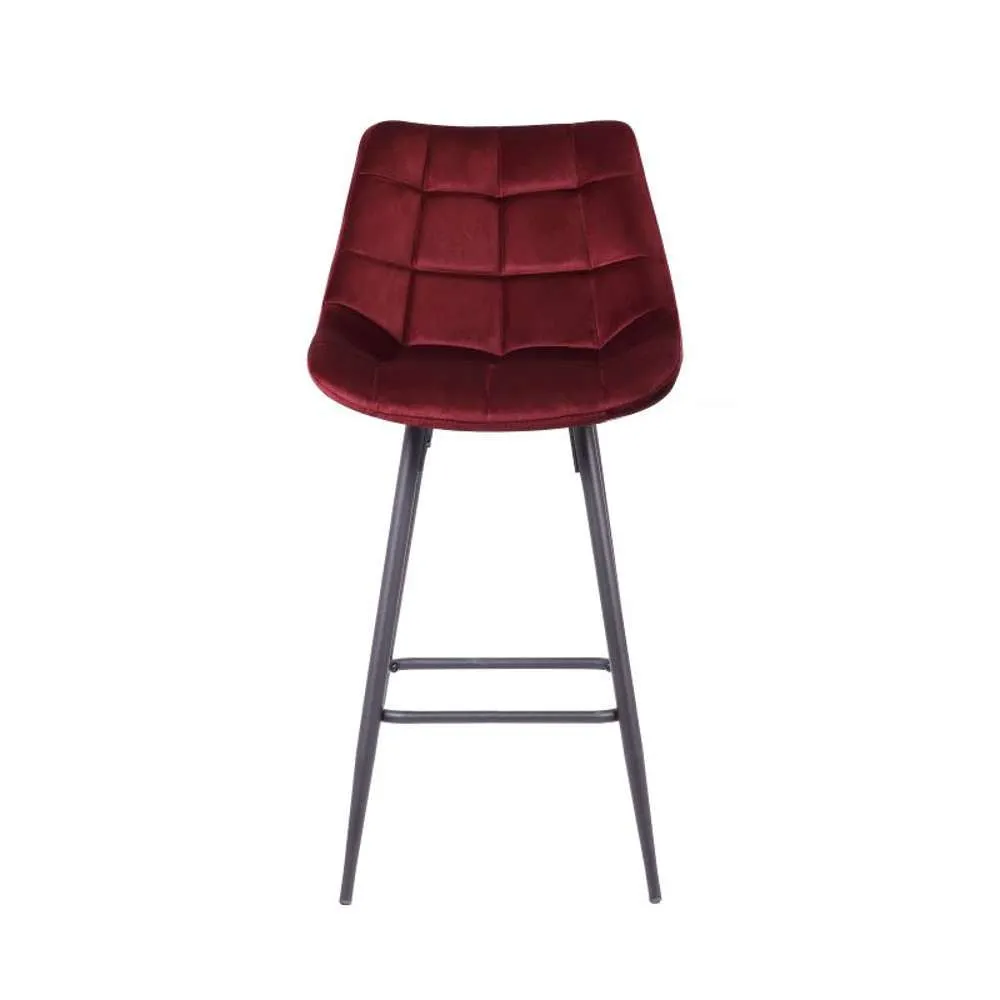 Mia Fabric Bar Stool Burgundy