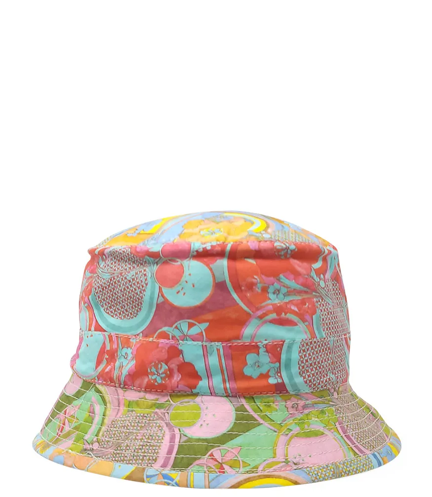 Multi Color Cotton Small Brim Mosaic Hat