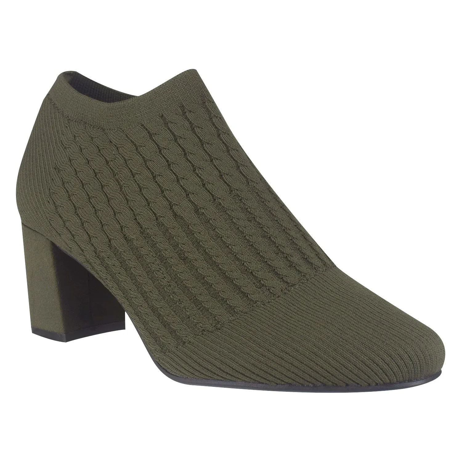 Nancia Stretch Knit Ankle Bootie with Memory Foam