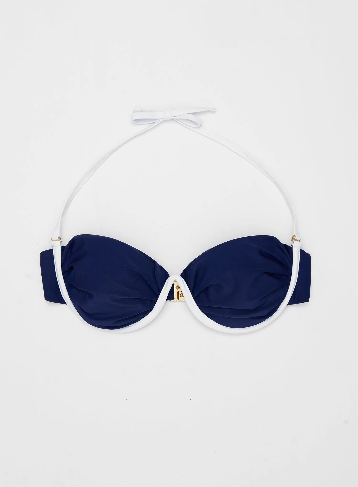 Navy Underwired Bikini Top- Nikki