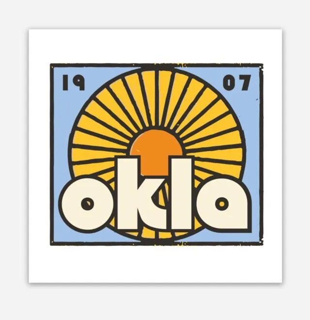 Oklahoma Sun Decals