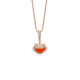 Petite Yu Yi Necklace Red Agate