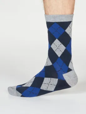 Philip Argyll Socks - Grey Marle