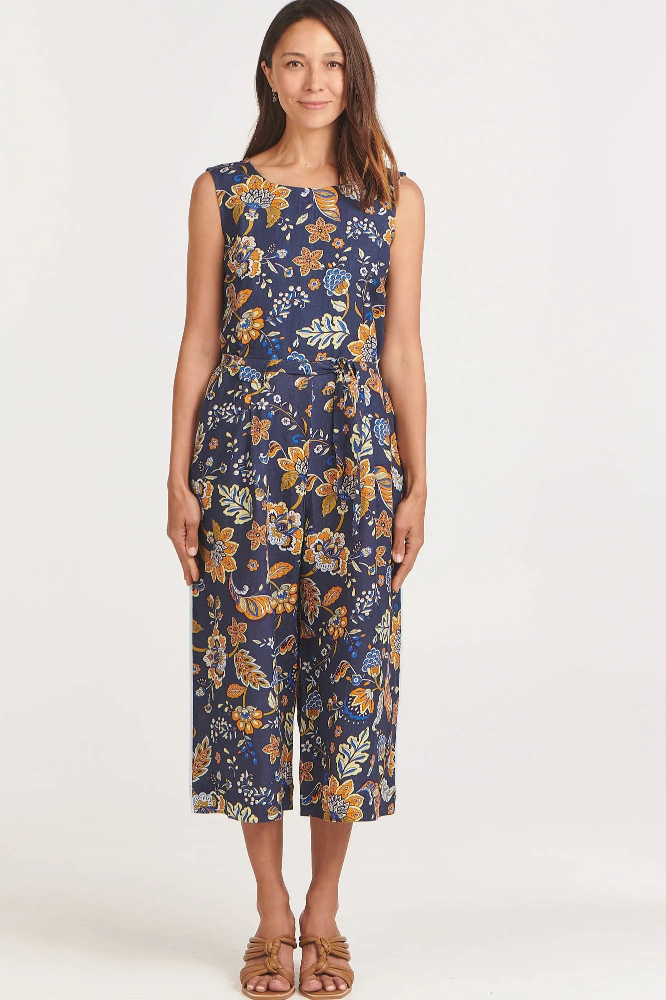 Porter Jumpsuit Indigo Chintz