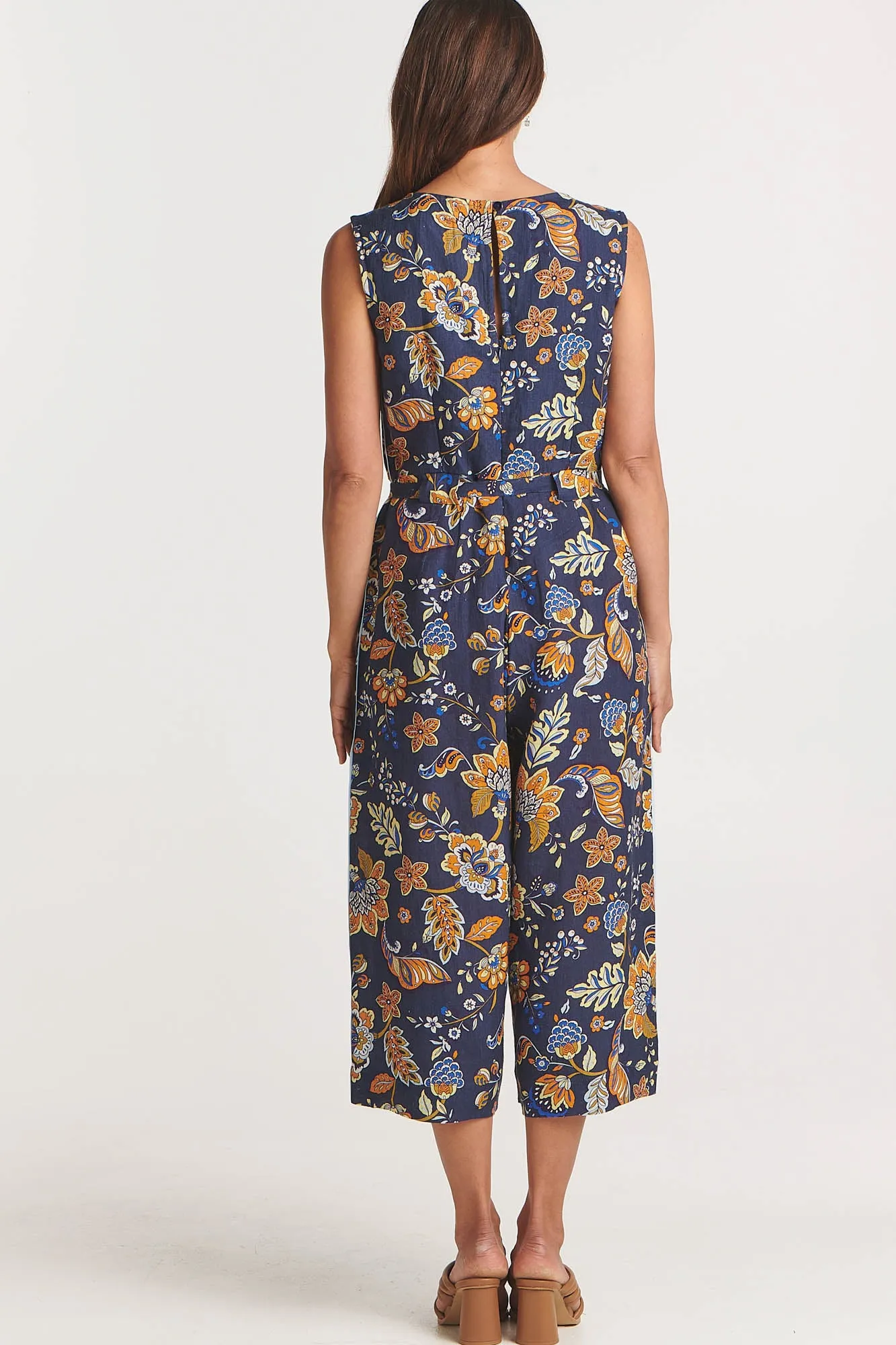 Porter Jumpsuit Indigo Chintz