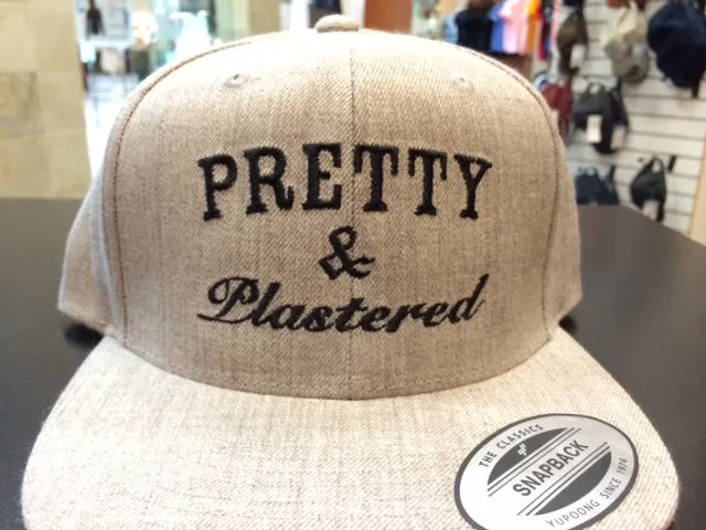 PRETTY & PLASTERED SNAPBACK GREY WOOL