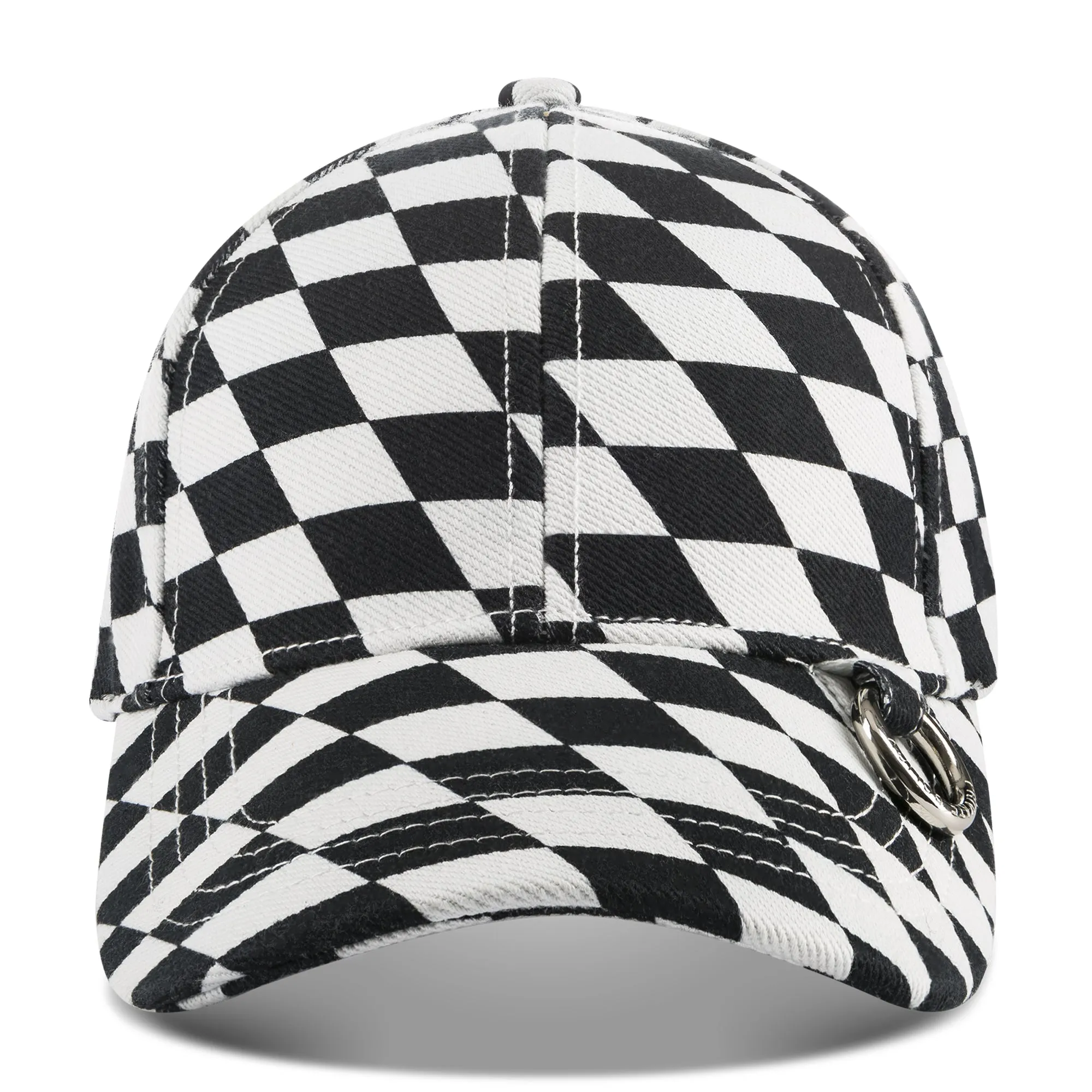 PXL Print Ring Cap - Black and White Checker