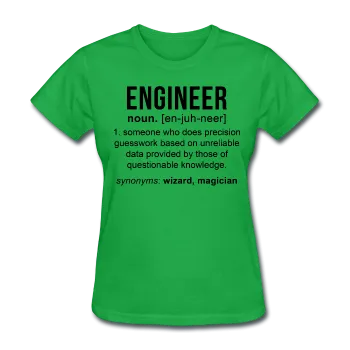 "Engineer" (black) - Women's T-Shirt