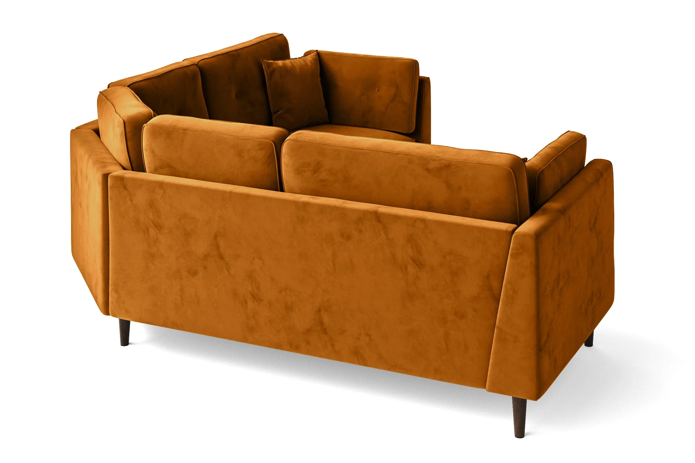 Ragusa 3 Seater Corner Sofa Gold Velvet