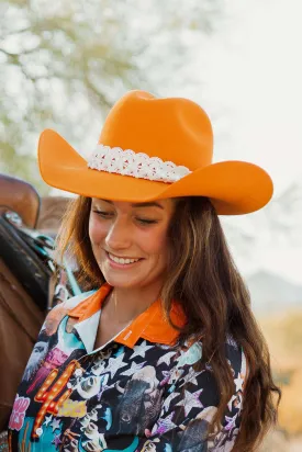 Rodeo Royalty 4x Felt in Orange