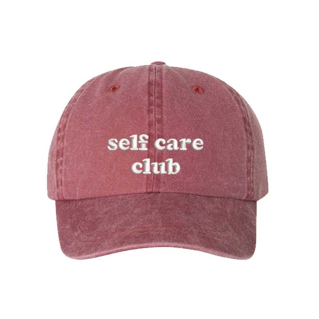 Self Care Club Washed Baseball Hat