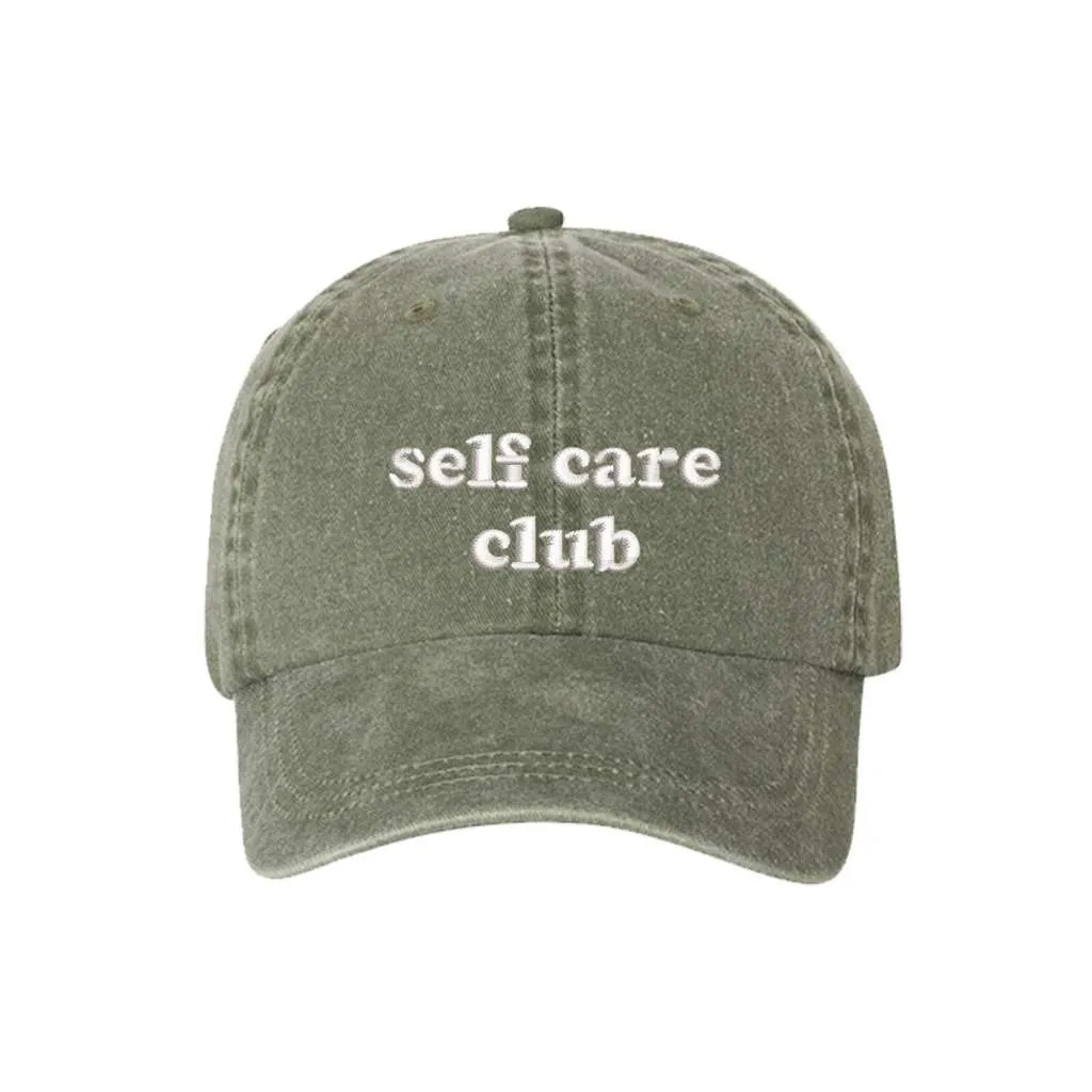 Self Care Club Washed Baseball Hat