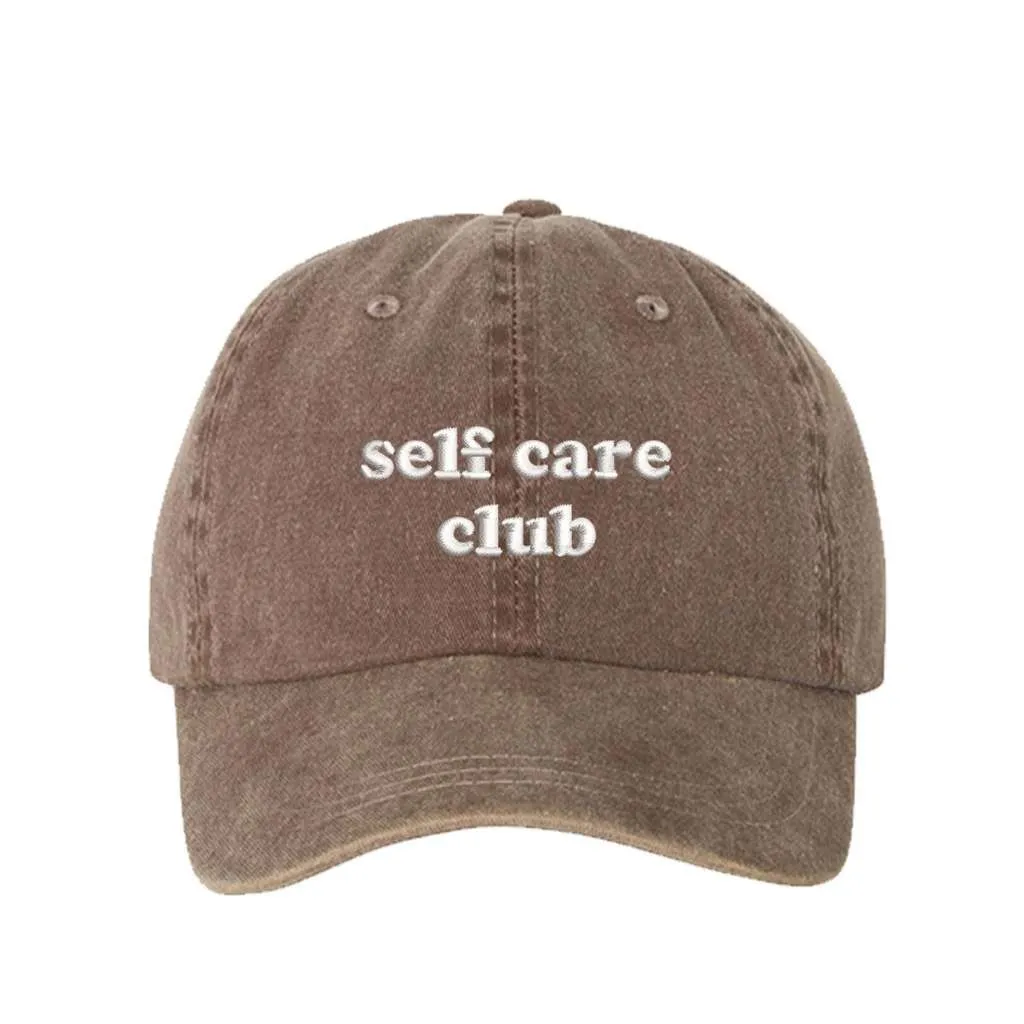 Self Care Club Washed Baseball Hat